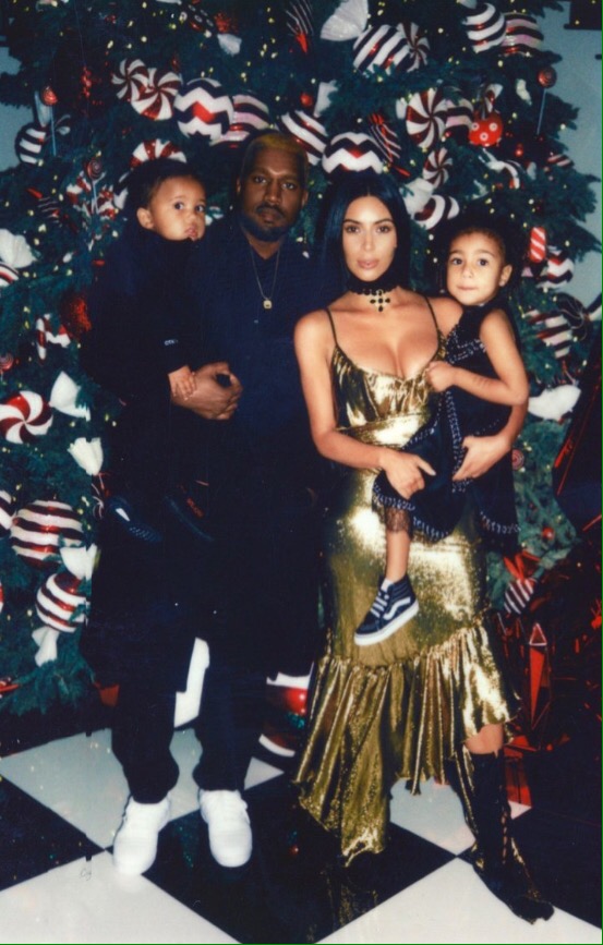 Kim Kardashian spent the holidays with Kanye West